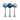 Blue & Silver Chanukah Glow Trio