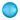 18-inches Round Mylar Caribbean Blue