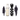 Bride & Groom Balloon Column Set