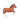 34-inches Brown Horse Mylar Balloon