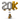 Custom Silver & Gold Mylar Number Balloon Arrangement