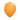 11-inch Orange Plain Balloon