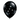 11-inch Sparkles & Swirls Black Balloon